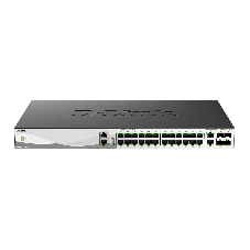 Коммутатор D-Link DMS-3130-30TS/A1A, 24×2,5 Гбит/с + 2×10 Гбит/с + 4×25 Гбит/с SFP28, управляемый