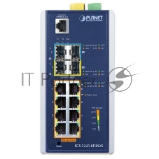 Коммутатор PLANET IGS-5225-8P2S2X, 8×1 Гбит/с PoE+ + 2×1 Гбит/с SFP + 2×10 Гбит/с SFP+, управляемый