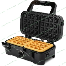 Вафельница Kitfort КТ-1674 1200Вт черный/серебристый