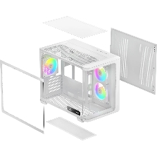 Компьютерный корпус Ocypus Iota C50 WH Curve ARGB Digital (Iota-C50-WHD300CD-GL)