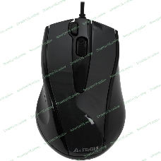 Мышь проводная A4Tech N-500FS черный, 1200 dpi, USB, кнопки - 4