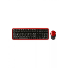 Комплект клавиатура+мышь Smartbuy 620382AG-RK беспроводной, USB, 1600 DPI, чёрно-красный
