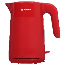 Электрочайник Bosch TWK2M164 красный, 1.7 л, 2400 Вт, скрытый нагревательный элемент