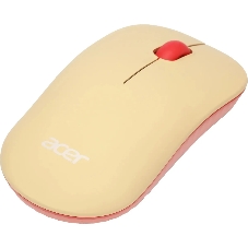Мышь беспроводная Acer OMR205 бежевый/розовый, 1200 dpi, радиоканал, USB, кнопки - 3