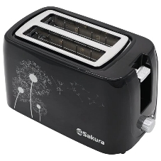 Тостер Sakura SA-7608BK черный, 750 Вт, 2 слота