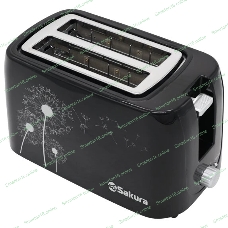 Тостер Sakura SA-7608BK 750 Вт, подогрев черн