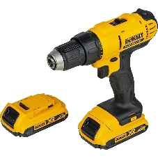 Дрель-шуруповерт DeWalt DCD771D2-QW, 18 В, 2 Ач, 42 Нм, щеточный