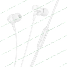 Проводные наушники Hoco M112 белый, внутриканальные, Jack 3.5 мм, встроенный микрофон