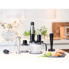 Блендер погружной Braun MQ7087X 850 Вт, черный/серебристый