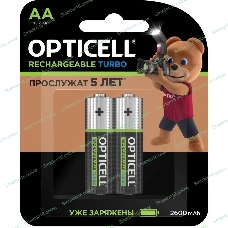 Аккумулятор Opticell Turbo 6080001 AA NiMH 2600mAh (2шт) блистер