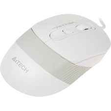 Мышь проводная A4Tech Fstyler FM10 белый/серый, 1600 dpi, USB, кнопки - 4