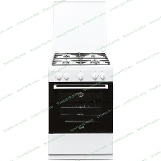 Плита газовая Cezaris ПГ 3200-03 белый, конфорок 4 шт, духовка 59 л, 60 см x 85 см x 60 см