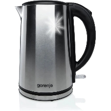 Чайник электрический Gorenje K15DWS 1.5 л, 2200 Вт, нержавеющая сталь (корпус: нержавеющая сталь)