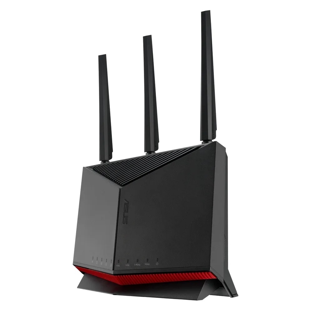 Маршрутизатор ASUS RT-BE86U, черный/красный, 90IG08W0-MO9A0V