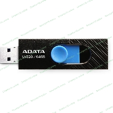 Флешка USB ADATA UV320 (AUV320-64G-RBKBL), 64Gb, USB 3.1, R/W 100/30, черный/синий
