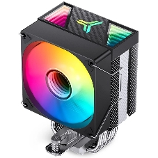 Кулер для процессора JONSBO CR-1400 V2 ARGb (180W, 4-pin PWM, 133мм, Al/Cu, 4x6мм, ARGb, 1x92мм, 38.2CFM, 33.8dBA, 2200RPM, S: 1700/1200/115X, AM4/AM5 черный)