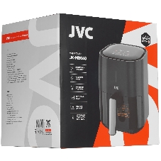 Аэрогриль JVC JK-MB040 черный, 1500 Вт, 4.5 л, сенсор, 8 программ