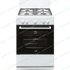 Плита газовая Cezaris ПГ 3200-00 белый, конфорок 4 шт, духовка 59 л, 60 см x 85 см x 60 см