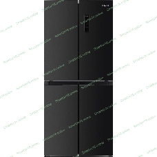 Холодильник Hotpoint HFL4 522I XBR черный трехкамерный 266/160 л морозилка снизу, No Frost, Side by Side