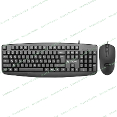 Комплект клавиатура+мышь Irbis LD802 проводной, USB, 1600 DPI, чёрный