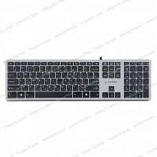 Клавиатура проводная Gembird KB-8420, USB, серый