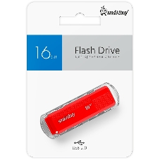 Флешка USB Smartbuy Dock Red (SB16GbDK-R), 16Gb, USB 2.0, R/W 15/5, красный
