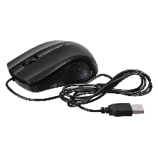 Мышь проводная Acer OMW010 черный, 1200 dpi, USB, кнопки - 3