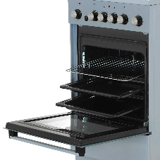 Плита электрическая DeLuxe 5004.16э-012 серый, конфорок 4 шт, духовка 46 л, 50 см x 85 см x 50 см