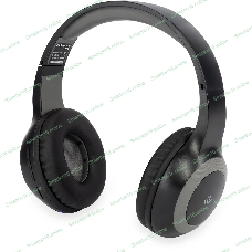 Беспроводные/проводные наушники Digma BT-15 черный/серый, накладные, Bluetooth + проводной, складная конструкция, до 10 ч
