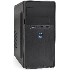 Компьютерный корпус Minitower ExeGate BA-309U2-UNS450 (mATX, БП UNS450 с вент. 12см, 1хUSB+2хUSB 3.0, HD аудио, черный)