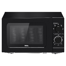 Микроволновая печь BBK 20MWS-717M/B черный, 20 л, 700 Вт, переключатели - поворотный механизм