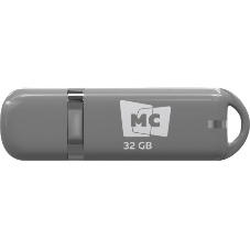 Флешка USB MORE CHOICE МФБ32 Grey (4620202558886), 32GB, USB 3.0, R/W 25/15, серый