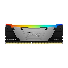 Оперативная память Kingston Fury Renegade, DDR4, 32GB (1x32GB), 3200MHz, CL16, DIMM, с радиатором, RGB, серебристый/черный