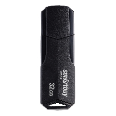 Флешка USB SmartBuy CLUE black (SB32GbCLU-K3), 32Gb, USB 3.0/3.1, R/W 70/25, черный