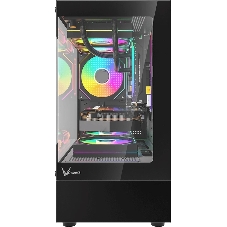 Компьютерный корпус MiniTower AeroCool/Formula Crystal Z1CM PLUS AR black (mATX, без БП, USB Type-A+USB Type-C) (Crystal Z1CM Plus Black AR)