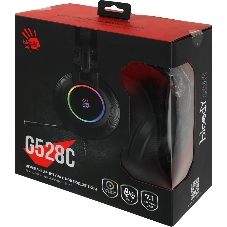 Гарнитура Bloody G528C чёрный, проводная, подсветка