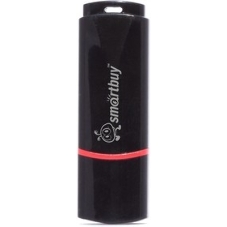 Флешка USB Smartbuy Crown black (SB32GbCRW-K), 32Gb, USB 2.0, R/W 15/5, черный/красный