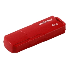 Флешка USB Smartbuy CLUE Red (SB4 GbCLU-R), 4Gb, USB 2.0, R/W 15/5, красный