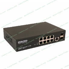 Коммутатор PoE управляемый L2 Gigabit Ethernet на 8 RJ45 PoE + 2 x GE SFP порта.