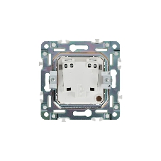 Розетка SKANDY 10А без заземл. без защ. шторок SK-R02W арктич. бел. IEK SK-R10-10-K01