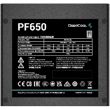 Блок питания Deepcool/GamerStorm PF650, 650Вт, 80 PLUS, 120мм, черный