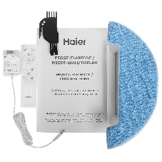 Робот-пылесос Haier HSR Home белый, 2600 мА*ч Li-Ion, уборка сухая/влажная, пылесборник контейнер 0.6 л