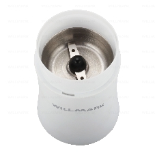 Кофемолка Willmark WCG-274 200 Вт, 100г., прозрачная крышка, ротационный нож, белый