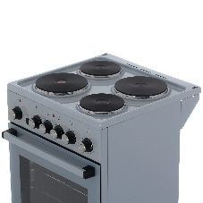 Плита электрическая DeLuxe 5004.16э-012 серый, конфорок 4 шт, духовка 46 л, 50 см x 85 см x 50 см