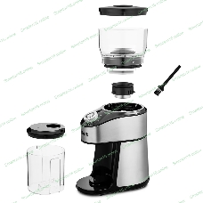 Кофемолка Kitfort KT-744 сист.помол.:жернова вместим.:160гр черный