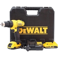 Дрель-шуруповерт DeWalt DCD771D2-QW, 18 В, 2 Ач, 42 Нм, щеточный