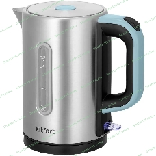Чайник электрический Kitfort КТ-8703 1.7л. 2200Вт нержавеющая сталь/черный корпус: нерж.сталь/пластик