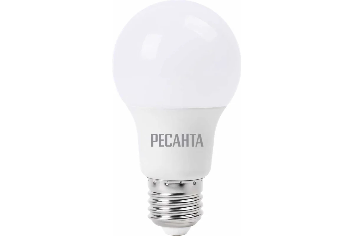 Лампа светодиодная Ресанта LL-R-A65-15W-230-3K-E27 груша, 15 Вт, тепл., Е27