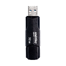 Флешка USB SmartBuy CLUE black (SB32GbCLU-K3), 32Gb, USB 3.0/3.1, R/W 70/25, черный
