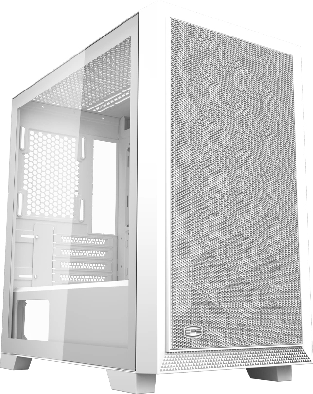 Компьютерный корпус без блока питания PCCooler C3D310 WH, Mini-Tower, TG, Mesh, no fans, 2xUSB-A 3.0, mATX, mITX White